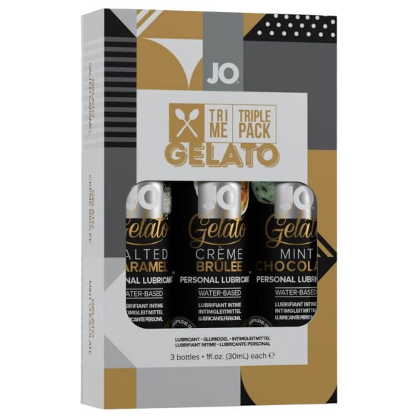 JO Gelato - Conjunto de lubrificantes saborizados (3x30ml)