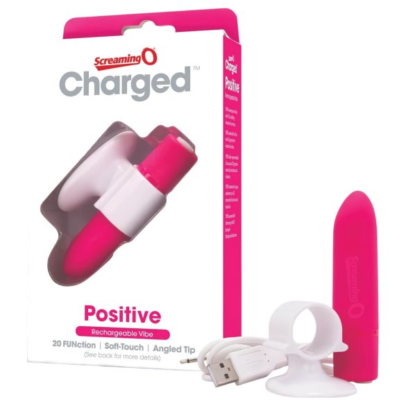 Screaming O Positive - Vibrador Super Potente Recarregável (Rosa)