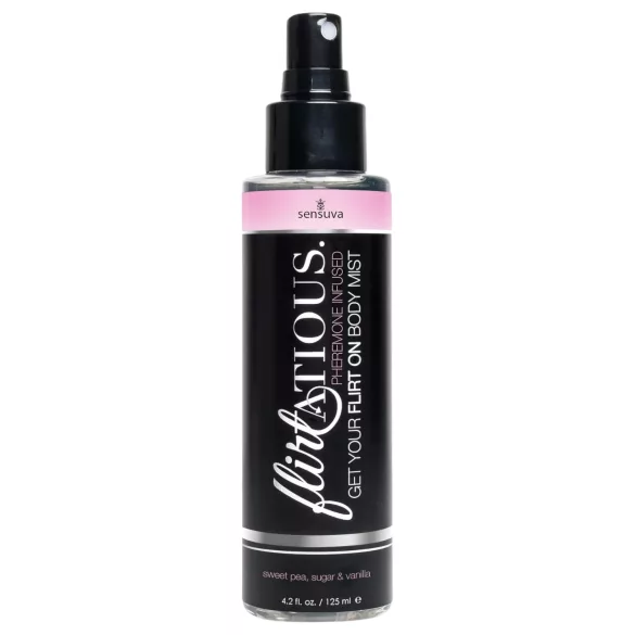 Sensuva Flirtatious - body spray com feromônio - baunilha e alcaçuz (125ml)