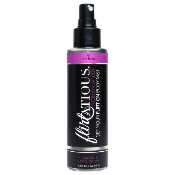 Sensuva Flirty - Spray Corporal com Feromônios - Romã e Coco (125ml)