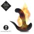 FEELZTOYS Black Jamba - Vibrador anal aquecido com controle remoto (preto)