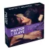 Master & Slave - kit bondage - conjunto cordas e algemas - roxo e preto