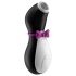 Pinguim Satisfyer - estimulador à prova d'água (preto e branco)