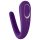 Satisfyer Double Classic - vibrador para casais, recarregável e à prova d'água (roxo)