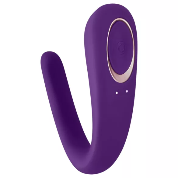 Satisfyer Double Classic - vibrador duplo à prova d'água com bateria (roxo)