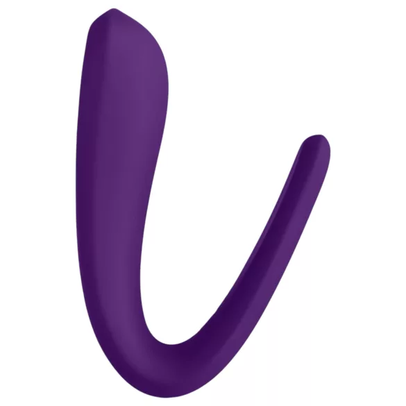 Satisfyer Double Classic - vibrador duplo à prova d'água com bateria (roxo)