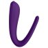 Satisfyer Double Classic - vibrador para casais, recarregável e à prova d'água (roxo)