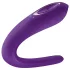 Satisfyer Double Classic - vibrador duplo à prova d'água com bateria (roxo)