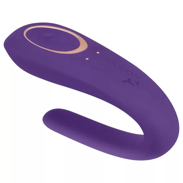 Satisfyer Double Classic - vibrador duplo à prova d'água com bateria (roxo)