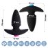 FEELZTOYS Funkybutts - Conjunto de vibrador anal recarregável sem fio (preto)