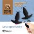 FEELZTOYS Funkybutts - Conjunto de vibrador anal recarregável sem fio (preto)