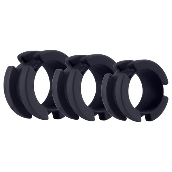 LOCK A WILLY - Gaiola de silicone para pênis com cadeado (preta)