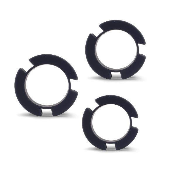 LOCK A WILLY - Gaiola de silicone para pênis com cadeado (preta)