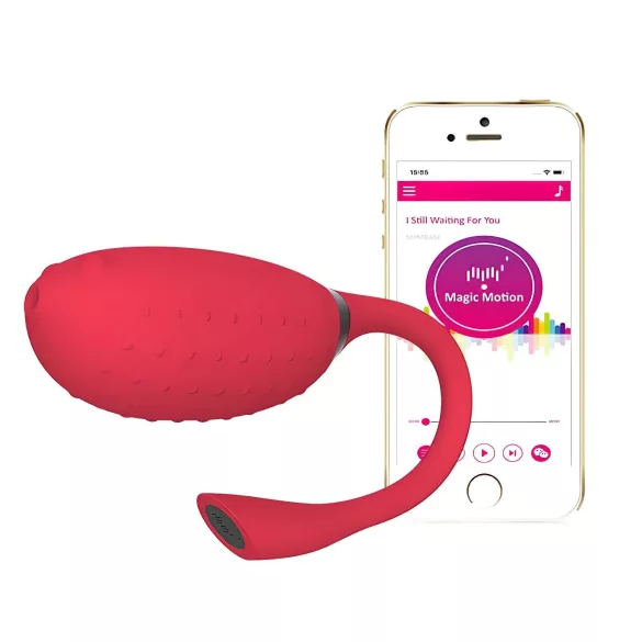 Magic Motion Fugu - Ovo vibratório com controlo por app (vermelho)