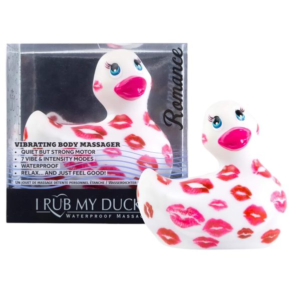 My Duckie Romance 2.0 - Vibrador à prova d'água (branco-rosa)