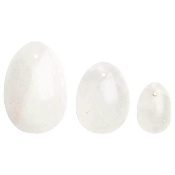 La Gemmes Yoni - Conjunto de Bolas de Kegel - Quartzo (3 peças)