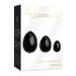 La Gemmes Yoni - conjunto de bolas de geisha - obsidiana negra (3 peças)