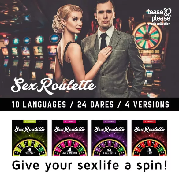 tease & please - Sex Roulette Foreplay - Roleta de Preliminares - Jogo de Tabuleiro para Casais