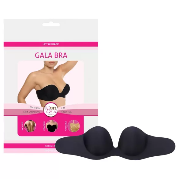 Bye Bra - sutiã push-up adesivo invisível - preto