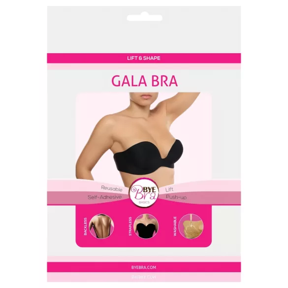 Bye Bra - sutiã push-up adesivo invisível - preto