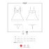 Obsessive 810-BAB-2 - Babydoll e Tanga Rendado (Branco)