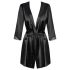 Robe Obsessive Satinia - conjunto de cetim (preto)