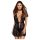 Obsessive Alluria - robe rendado e tanga (preto) - L/XL