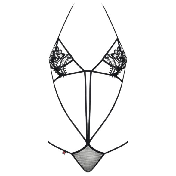 Obsessive Luiza - body tulipa preto com alças (S/M)