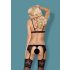 Conjunto de Lingerie Rendado Obsessive 810-SEG-1 (Preto)