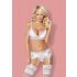 Obsessive 810-SEG-2 - Conjunto de Lingerie Rendado (Branco)
