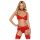Conjunto de Lingerie Obsessive Heartina (vermelho) - L/XL