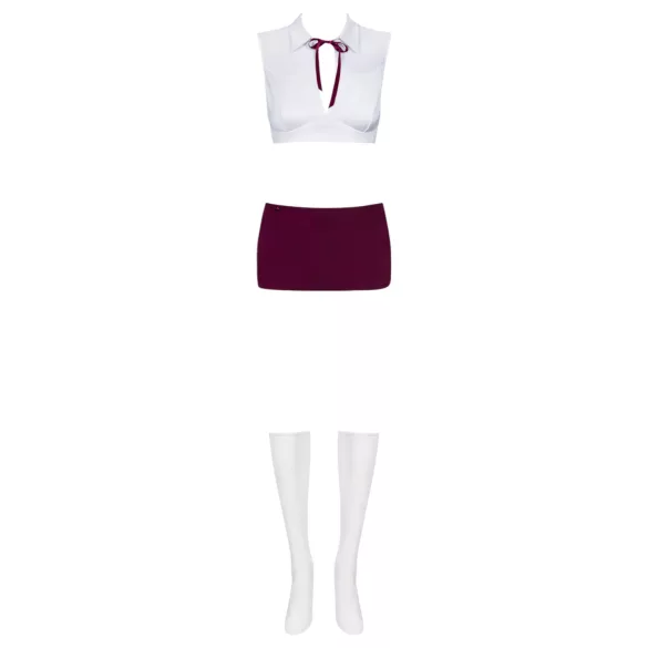 Obsessive - fantasia colegial sexy - conjunto 5 peças - fantasia erótica