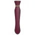 ZALO Queen - vibrador de ponto G e clitóris com sucção - silicone vermelho