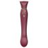 ZALO Queen - Vibrador de ponto G e clitóris por ondas (vermelho)