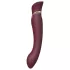 ZALO Queen - vibrador de ponto G e clitóris com sucção - silicone vermelho