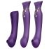ZALO Queen - Vibrador G-spot e clitóris, ondas de ar (lilás)