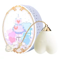   ZALO Baby Heart - vibrador de clitóris controlado por app (branco)
