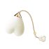 ZALO Baby Heart - Vibrador inteligente à prova d'água (branco)