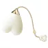 ZALO Baby Heart - vibrador de clitóris controlado por app (branco)