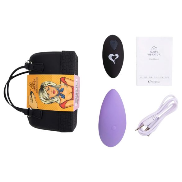 FEELZTOYS Calcinha - vibrador recarregável com controle remoto (roxo)