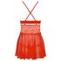 Obsessive 838-BAB-3 - Baby Doll Picante de Renda com Tanga (Vermelho) - XXL