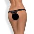 Obsessive Miamor - Calcinha Aberta de Renda com Pedrarias (Preta) - L/XL