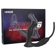   Nexus Simul8 - anel peniano vibratório com dildo anal (preto)