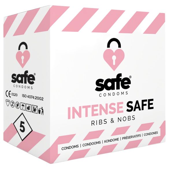 SAFE Intense Seguro - Preservativo texturizado (5 unidades)