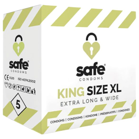 SAFE King Size XL - Preservativo Extra Grande (5 unidades)