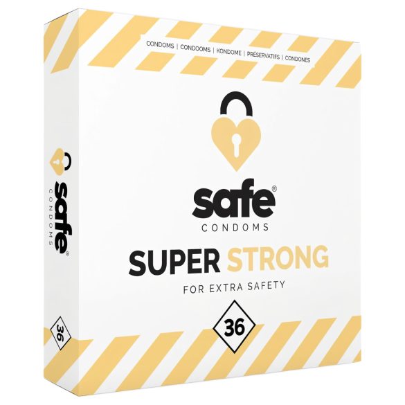 SAFE Super Strong - preservativo extra forte (36 unidades)