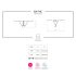 Obsessive 831-THC-1 - fio dental rendado com laço pequeno (preto) - L/XL