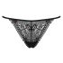 Obsessive Intensa - tanga rendada com tiras (preto)