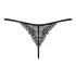 Obsessive Intensa - tanga de renda com tiras - preto - L/XL