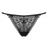 Obsessive Intensa - tanga de renda com tiras - preto - L/XL